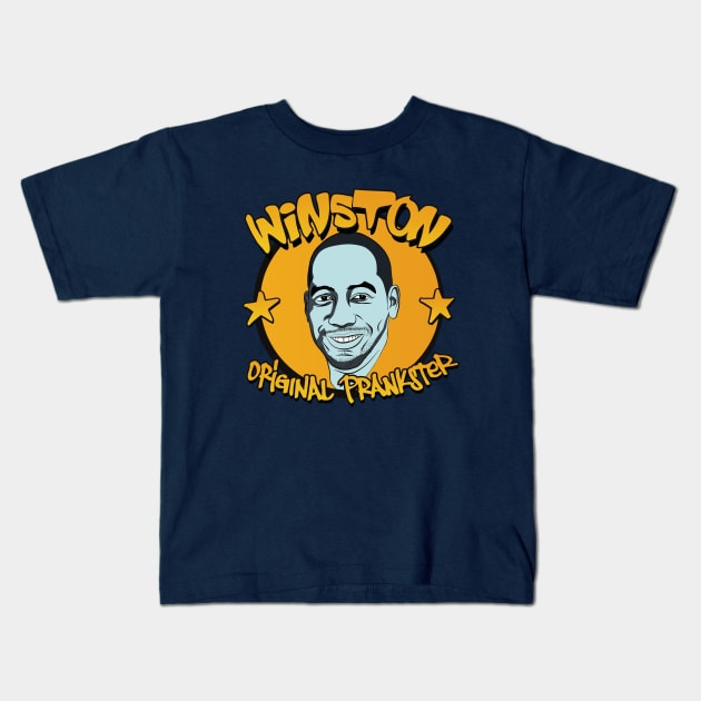 Winston - Orginal Prankster Kids T-Shirt by innercoma@gmail.com